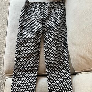 WHBM Black and White Patterned Pants